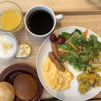 朝食の、洋定食。