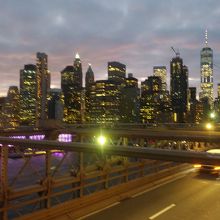 橋から見えるマンハッタンです