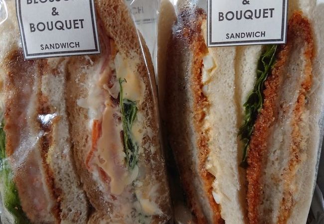 小田急百貨店でサンドイッチ