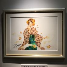 末次由紀先生原画。撮影OK。独り占めで鑑賞しました