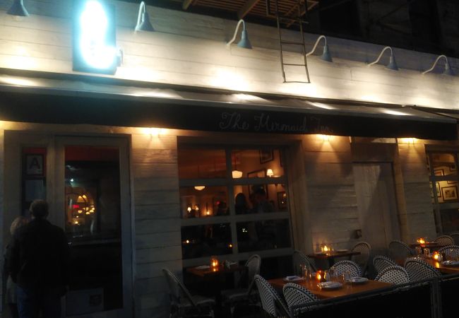 ディナーの後ロックフェラーセンターの夜景を見に行く