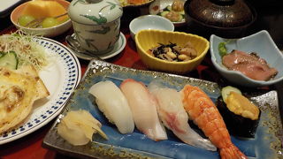 山の上のお寿司屋さん