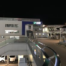 いわき駅舎、21:17分着