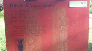 博物館から歩いて一番奥の古墳