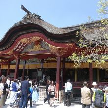 道真の墓所に作られた神社