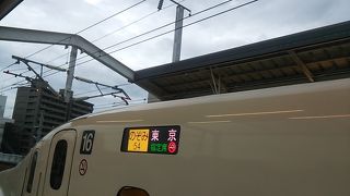 2018年７月９日の岡山18時53分のぞみ54号東京行きの車内の様子について