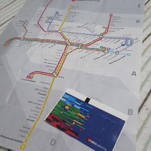 モビリスカードと路線図