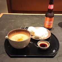 担々麺、飲茶、ビール