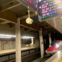 盛岡行最終列車の、やまびこ59号