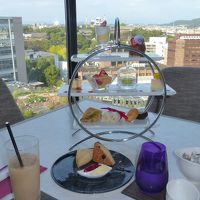 １４Ｆのカフェレストランで食べた、ハイティー