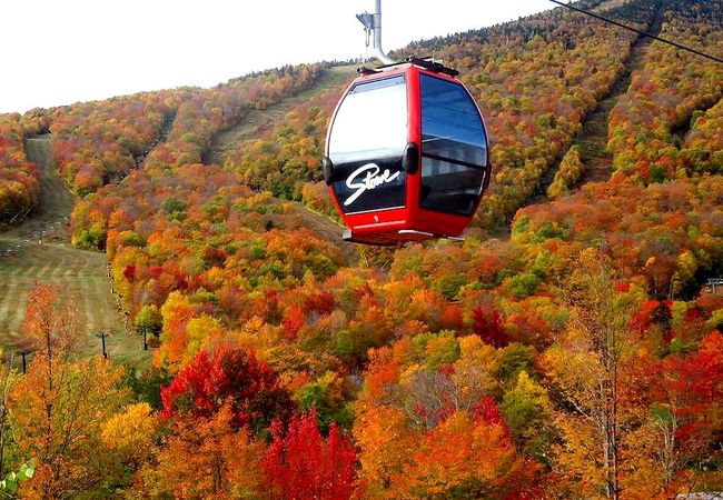 ストウの中でもこのリゾートの紅葉は特に素晴らしい。