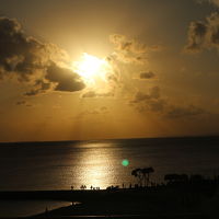 ベランダからの夕日