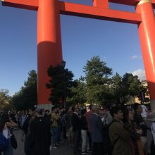 時代祭りの大鳥居