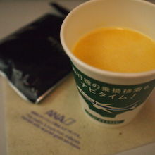 あられとコーンスープ