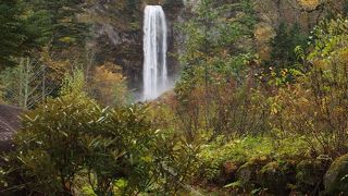 豪快で立派な滝