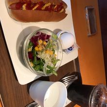 ホットドッグセット美味しい