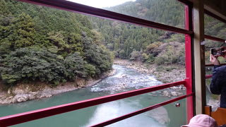 京都市内から近いのに渓谷が広がっていて驚きます