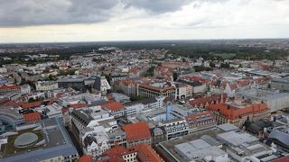 ライプツィヒの町を一望