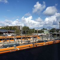 客室から見たバルト駅方面の風景