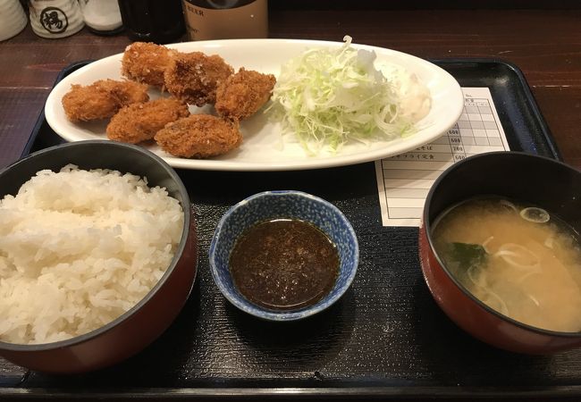 カキフライ定食