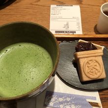 抹茶と最中のセット