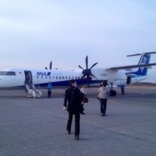 のんびりとした田舎の空港です