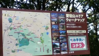 甲府駅北東の山