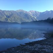 朝もやがかかると幻想的