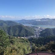 城崎の町を一望