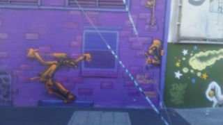 ウォールアートで有名