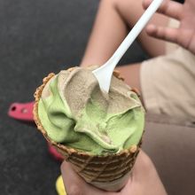 ほうじ茶と抹茶のミックス