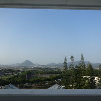 お部屋から讃岐富士が見えました。