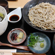 美味しいお蕎麦を堪能。