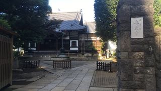 日蓮宗の静かなお寺