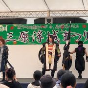 伝統を継承して三原城の歴史を示すイベント