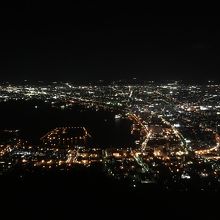 目の前に広がる函館の夜景