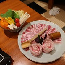 アグー豚セット（バラとロース）　野菜が付きます
