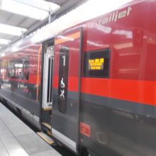 Railjetです。ミュンヘン間でのりました。