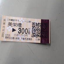 乗車券黒い所が磁気テープ