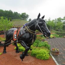 ばんえい競馬のモニュメント