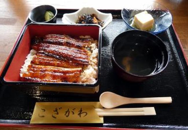 うどんとうなぎの古座川の昼食 