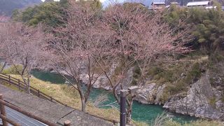 渓谷美も楽しめる道の駅