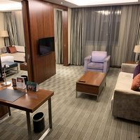 スイートルームなのでリビング付き。