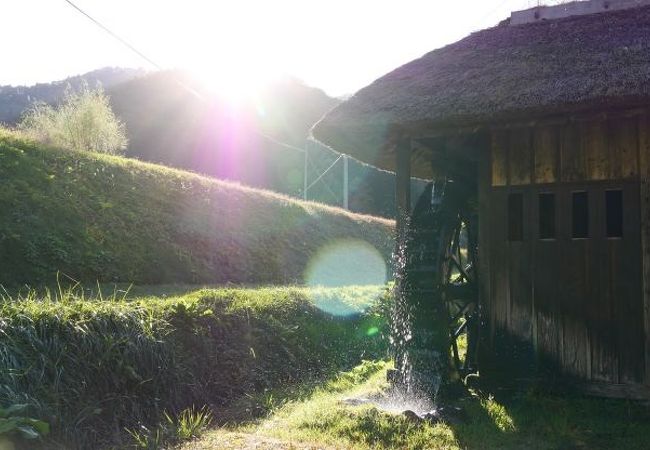 昔ながらの農村風景が見られる