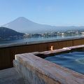 屋上にある露天風呂から見る富士山に癒されました