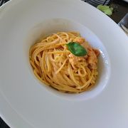 ウニのクリームパスタは必須