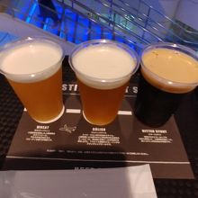 クラフトビール飲み比べセット。