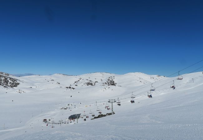 雪が豊富だと欧州のスキー場みたい！