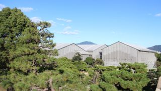 本丸御殿は、修復中です