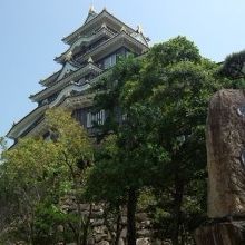 岡山城の様子です。